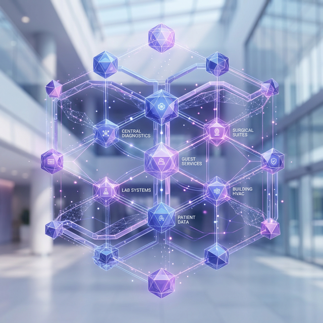 병원 호텔 시스템 그래픽